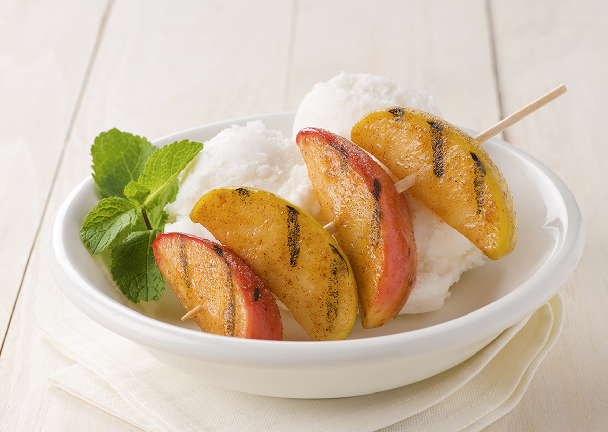 Grilled Apple Cinnamon Skewers Recipe Foreman